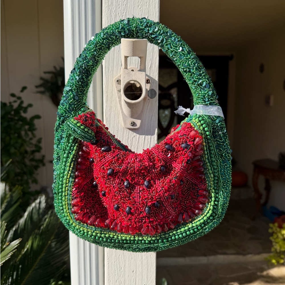 NWT Hand Beaded Watermelon Handbag/Purse - tiktok viral TJ Maxx/Marshalls